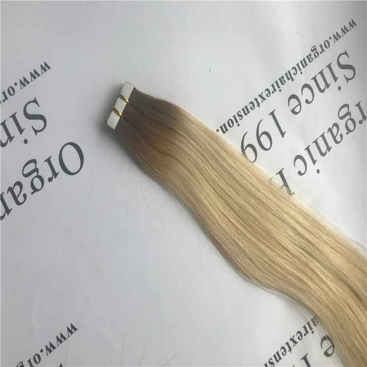 Ombre color hair tape in hair extensions H72